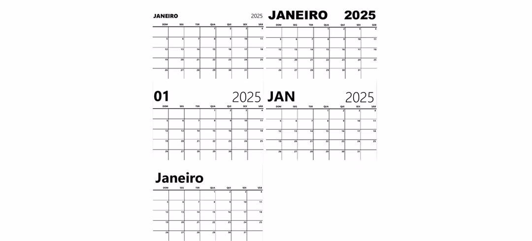 calendário 2025 para imprimir